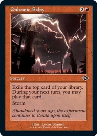 Galvanic Relay (Retro Frame) (Foil Etched)  [Foil]  (MH2-406) - [Modern Horizons 2] - Trinity Hobby