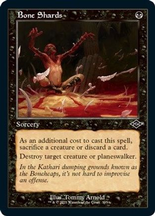 Bone Shards (Retro Frame) (Foil Etched)  [Foil]  (MH2-395) - [Modern Horizons 2]
