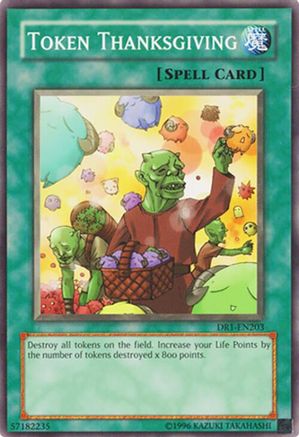 Token Thanksgiving [DR1-EN203] - Dark Revelation Volume 1 Unlimited - Common / Short Print - Trinity Hobby