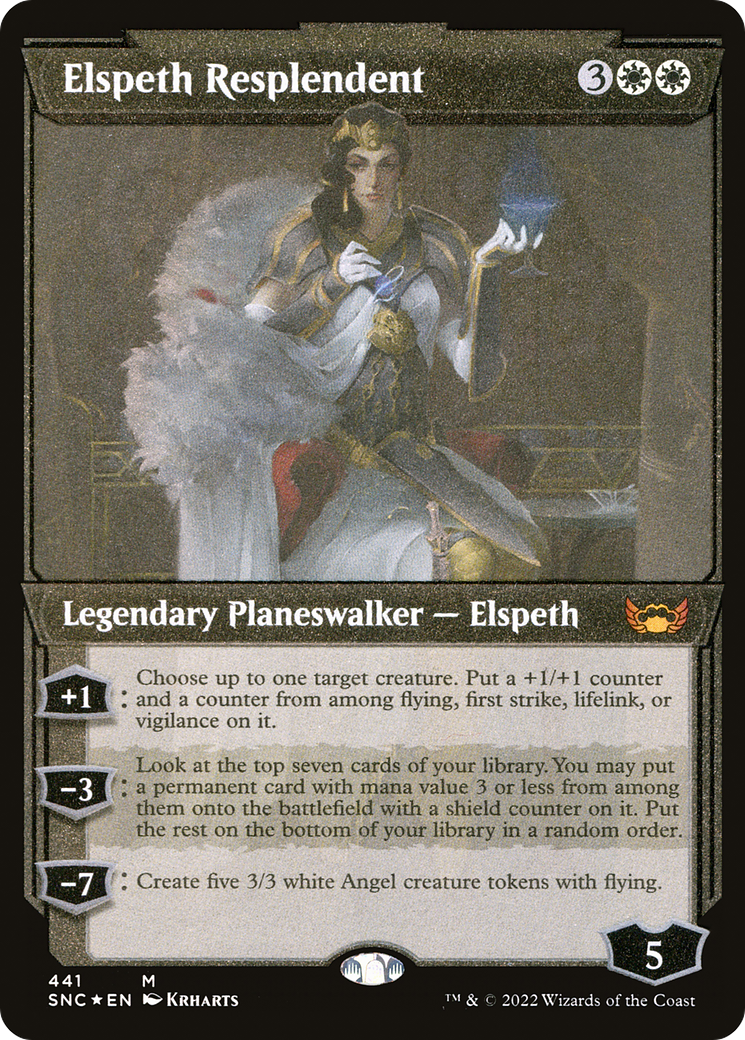 Elspeth Resplendent (Vitrine Art Déco Foil Etched) [Rues de New Capenna] 