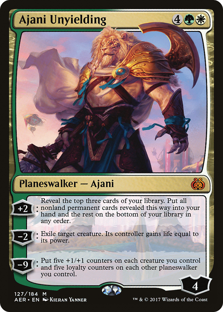 Ajani Unyielding [Aether Revolt] - Trinity Hobby