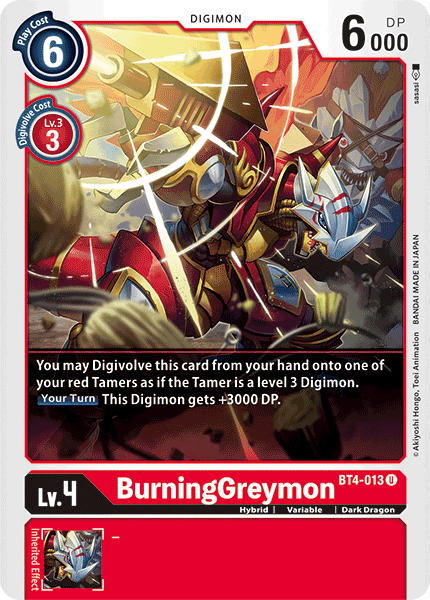 BurningGreymon [BT4-013] [Great Legend] - Trinity Hobby