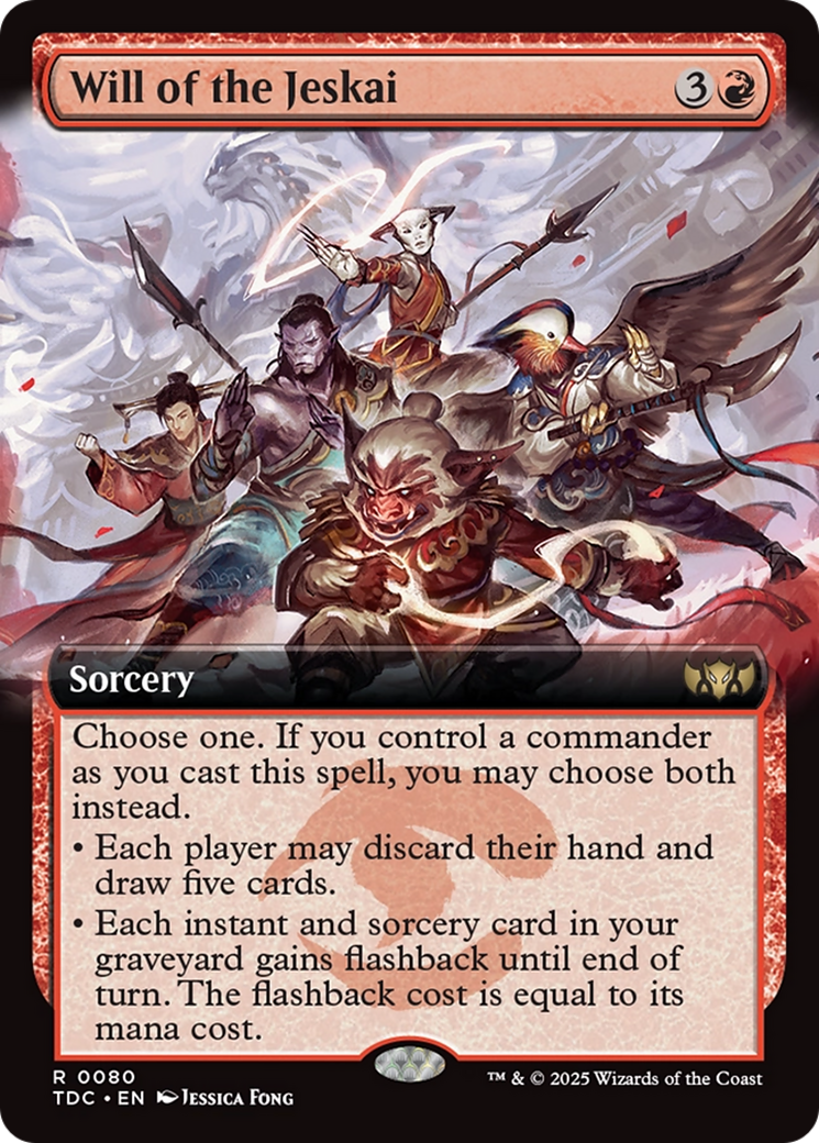Will of the Jeskai (Extended Art) [Tarkir: Dragonstorm Commander] - Trinity Hobby