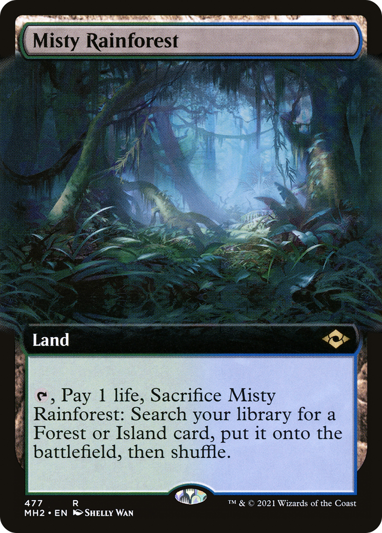 Misty Rainforest (Extended Art) [Modern Horizons 2] - Trinity Hobby