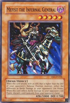 Mefist the Infernal General [DR1-EN228] - Dark Revelation Volume 1 Unlimited - Common / Short Print - Trinity Hobby