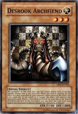 Desrook Archfiend [DR1-EN232] - Dark Revelation Volume 1 Unlimited - Common / Short Print - Trinity Hobby
