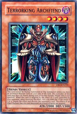 Terrorking Archfiend [DR1-EN234] - Dark Revelation Volume 1 Unlimited - Super Rare - Trinity Hobby