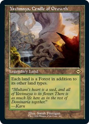 Yavimaya, Cradle of Growth (Retro Frame) (Foil Etched)  [Foil]  (MH2-441) - [Modern Horizons 2]