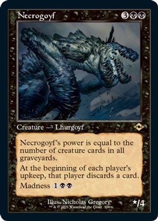 Necrogoyf (Retro Frame) (Foil Etched)  [Foil]  (MH2-398) - [Modern Horizons 2]