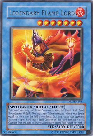 Legendary Flame Lord [DR1-EN243] Rare - Trinity Hobby