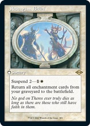 Resurgent Belief (Retro Frame) (Foil Etched)  [Foil]  (MH2-385) - [Modern Horizons 2]