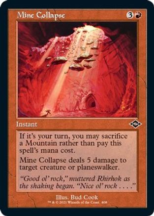 Mine Collapse (Retro Frame) (Foil Etched)  [Foil]  (MH2-408) - [Modern Horizons 2]