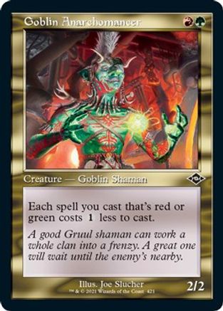 Goblin Anarchomancer (Retro Frame) (Foil Etched)  [Foil]  (MH2-421) - [Modern Horizons 2]