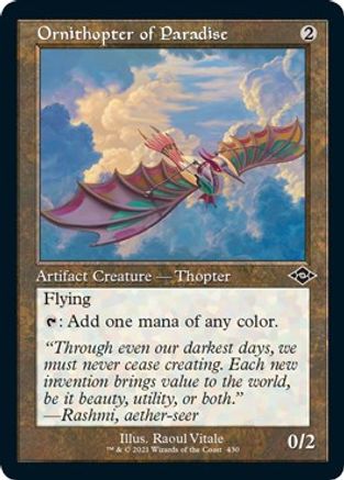 Ornithopter of Paradise (Retro Frame) (Foil Etched)  [Foil]  (MH2-430) - [Modern Horizons 2] - Trinity Hobby