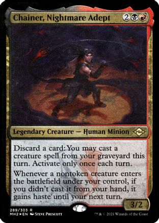 Chainer, Nightmare Adept (Foil Etched)  [Foil]  (MH2-289) - [Modern Horizons 2]