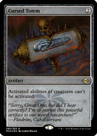Cursed Totem (Foil Etched)  [Foil]  (MH2-295) - [Modern Horizons 2]