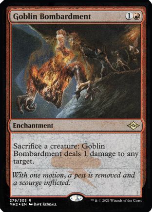 Goblin Bombardment (Foil Etched)  [Foil]  (MH2-279) - [Modern Horizons 2] - Trinity Hobby