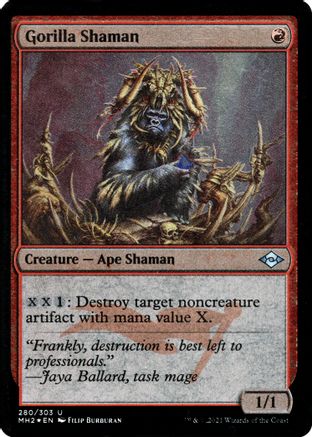Gorilla Shaman (Foil Etched)  [Foil]  (MH2-280) - [Modern Horizons 2]