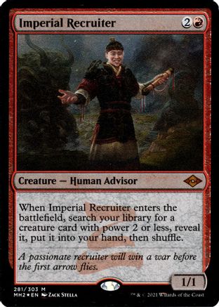 Imperial Recruiter (Foil Etched)  [Foil]  (MH2-281) - [Modern Horizons 2]