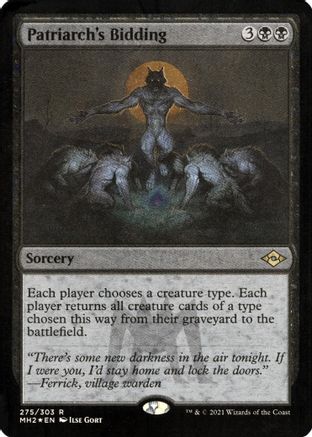 Patriarch's Bidding (Foil Etched)  [Foil]  (MH2-275) - [Modern Horizons 2]