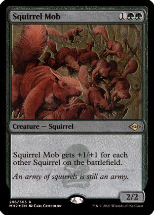 Squirrel Mob (Foil Etched)  [Foil]  (MH2-286) - [Modern Horizons 2]