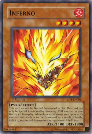Inferno [SD3-EN006] - Structure Deck: Blaze of Destruction 1st Edition - Common / Short Print - Trinity Hobby