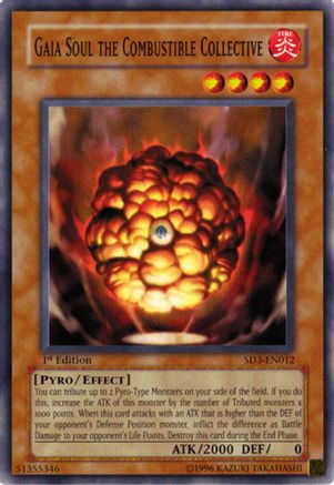 Gaia Soul the Combustible Collective [SD3-EN012] - Structure Deck: Blaze of Destruction 1st Edition - Common / Short Print - Trinity Hobby
