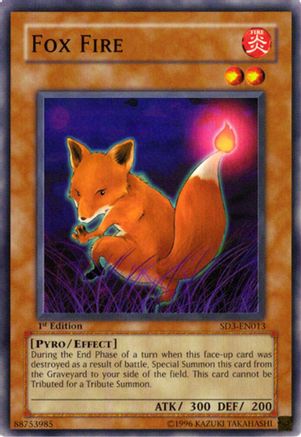 Fox Fire [SD3-EN013] - Structure Deck: Blaze of Destruction 1st Edition - Common / Short Print - Trinity Hobby
