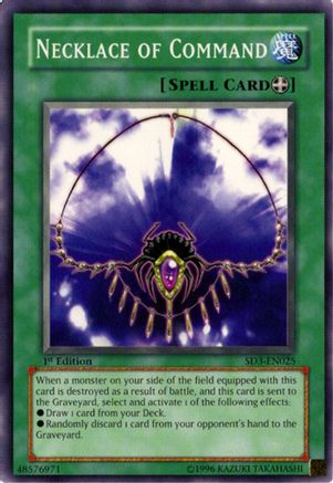 Necklace of Command [SD3-EN025] - Structure Deck: Blaze of Destruction 1st Edition - Common / Short Print - Trinity Hobby