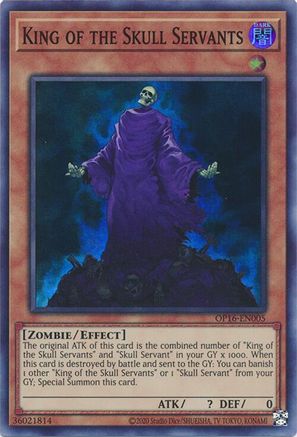 King of the Skull Servants [OP16-EN005] Super Rare - Trinity Hobby