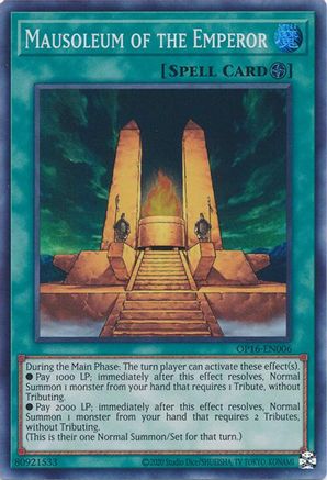 Mausoleum of the Emperor [OP16-EN006] Super Rare - Trinity Hobby