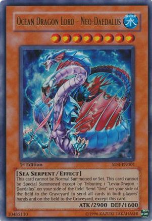 Ocean Dragon Lord - Neo-Daedalus [SD4-EN001] - Structure Deck: Fury from the Deep 1st Edition - Ultra Rare - Trinity Hobby