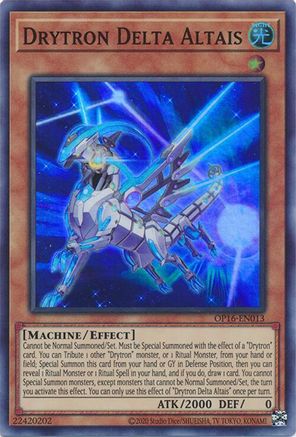 Drytron Delta Altais [OP16-EN013] Super Rare - Trinity Hobby