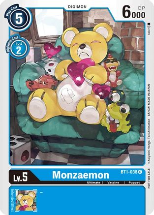 Monzaemon [BT1-038] (Tournament Pack) [Release Special Booster Ver.1.0 Promos] - Trinity Hobby