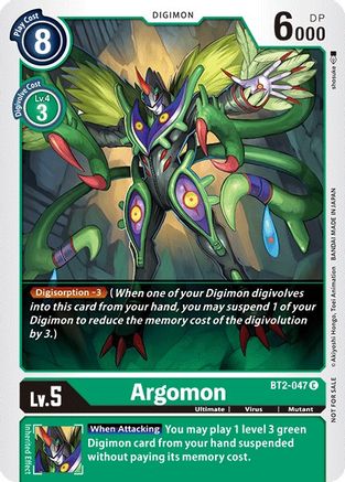 Argomon [BT2-047] (Alternate Art) [Release Special Booster Ver.1.5] - Trinity Hobby