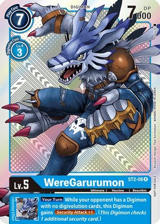 WereGarurumon [ST2-08] (Tournament Pack 2) [Starter Deck: Cocytus Blue Promos] - Trinity Hobby