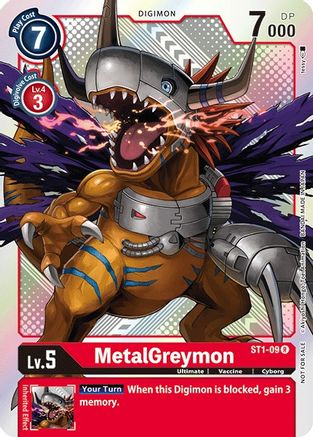 MetalGreymon [ST1-09] (Tournament Pack Vol.2) [Starter Deck: Gaia Red Promos] - Trinity Hobby