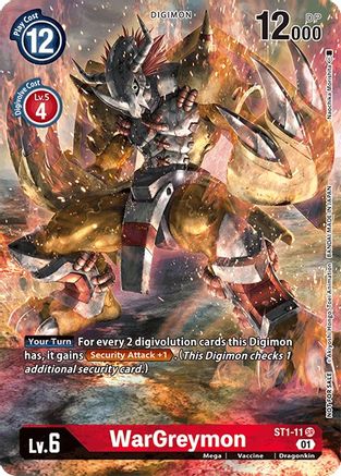 WarGreymon [ST1-11] (Premier Event) [Starter Deck: Gaia Red Promos] - Trinity Hobby