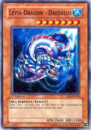 Levia-Dragon - Daedalus [SD4-EN010] - Structure Deck: Fury from the Deep 1st Edition - Common / Short Print - Trinity Hobby