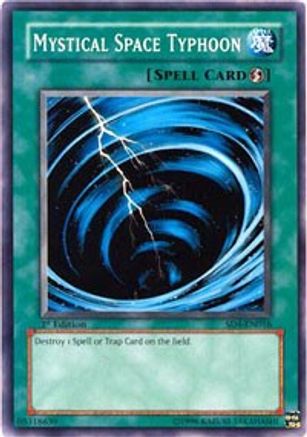 Mystical Space Typhoon [SD4-EN016] - Structure Deck: Fury from the Deep 1st Edition - Common / Short Print - Trinity Hobby