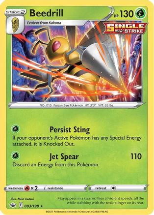 Beedrill (003/198) [Sword & Shield: Chilling Reign] - Trinity Hobby