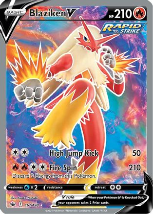 Blaziken V (161/198) [Sword & Shield: Chilling Reign] - Trinity Hobby