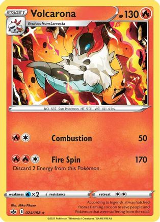 Volcarona (024/198) [Sword & Shield: Chilling Reign] - Trinity Hobby