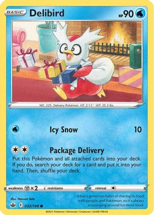 Delibird (032/198) [Sword & Shield: Chilling Reign] - Trinity Hobby