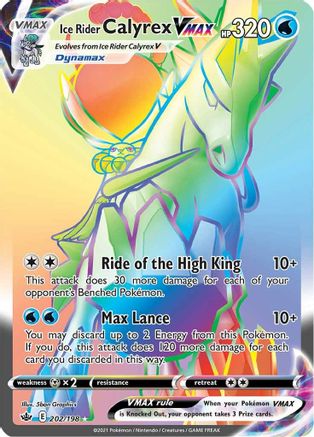 Ice Rider Calyrex VMAX (202/198) [Sword & Shield: Chilling Reign] - Trinity Hobby