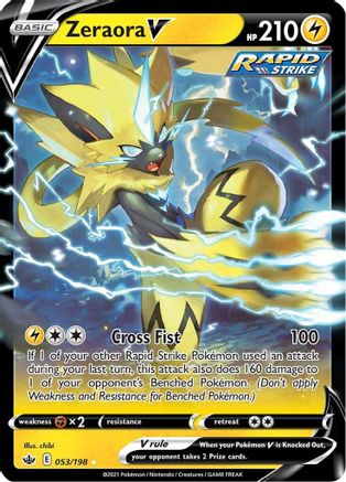 Zeraora V (053/198) [Sword & Shield: Chilling Reign] - Trinity Hobby