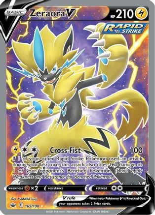 Zeraora V (165/198) [Sword & Shield: Chilling Reign] - Trinity Hobby