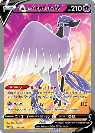 Galarian Articuno V (169/198) [Sword & Shield: Chilling Reign] - Trinity Hobby