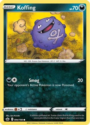 Koffing (094/198) [Sword & Shield: Chilling Reign] - Trinity Hobby