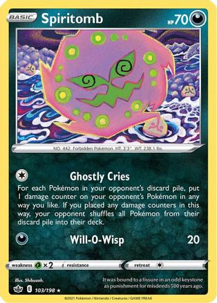 Spiritomb (103/198) [Sword & Shield: Chilling Reign] - Trinity Hobby
